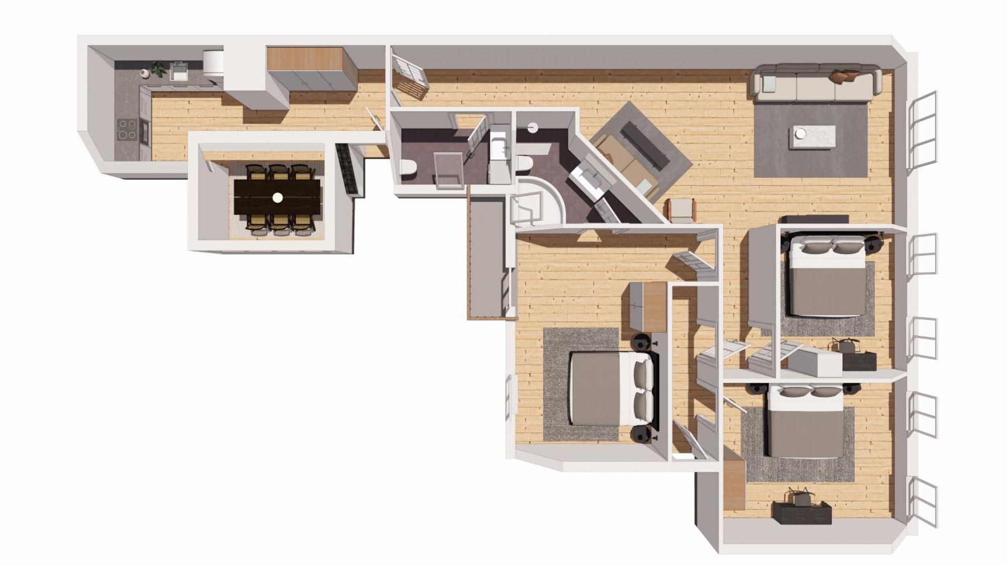 Bright 3Br Apartment With Balcony And Amazing Lake View Копенхаген Екстериор снимка